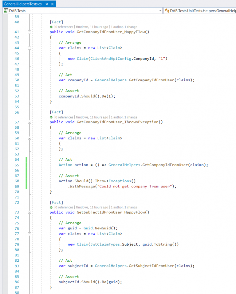 C# code coverage to near 100%? – timdows